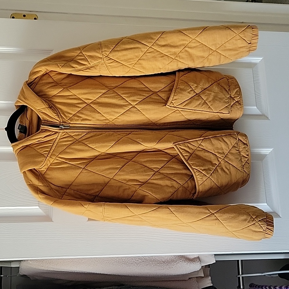 Women's quilted zip up hooded jacket/coat